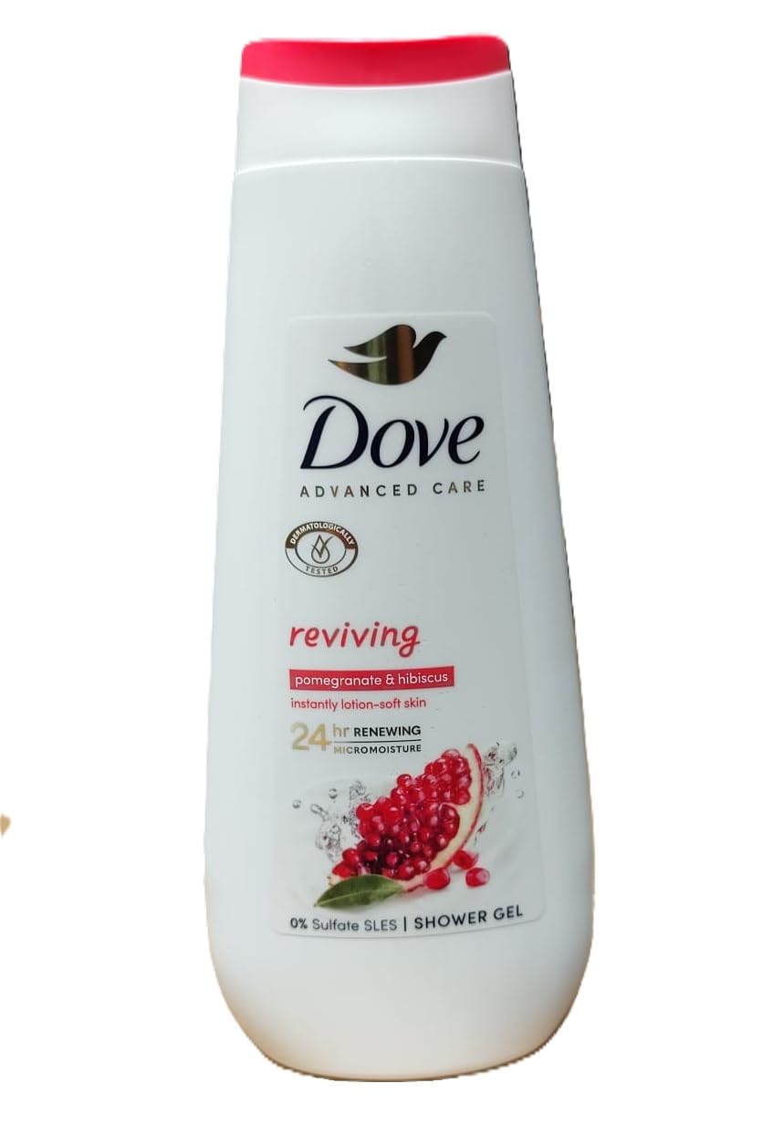 Dove Advanced Care Reviving żel pod prysznic – granat i hibiskus, 12 sztuk, 400 ml