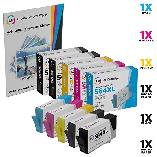 LD Remanufactured Ink Cartridge Replacements for HP 564XL High Yield