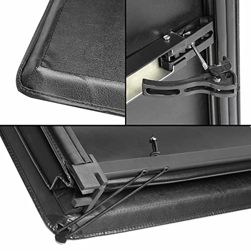Image of DNA Motoring TTC-TRISOFT-006 Pickup Truck Bed Soft Tri-Fold Adjustable Tonneau Cover Compatible with 04-14 Ford F150 6.5Ft Fleetside Bed