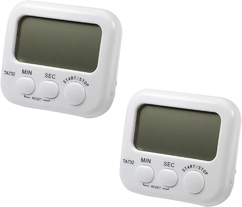 Othmro Temporizador de cocina digital LED para cocinar, alarma de dígitos grandes, soporte magnético, temporizadores de cocina para hornear,