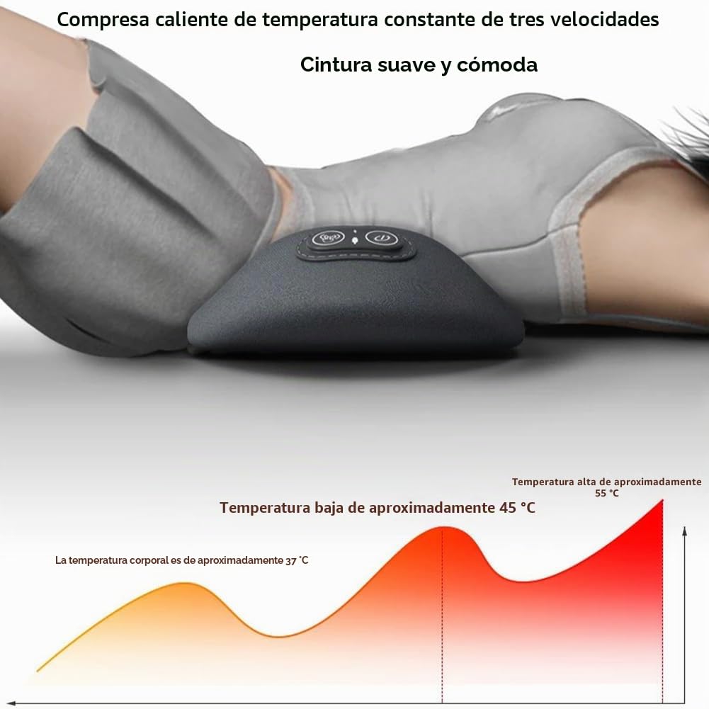 Masajeador de espalda 3 en 1, masajeador de espalda triple fusión con calor, vibración, levantamiento de tracción, masajeador eléctrico de ciática de 135° para espalda y cuello, portátil y enchufable