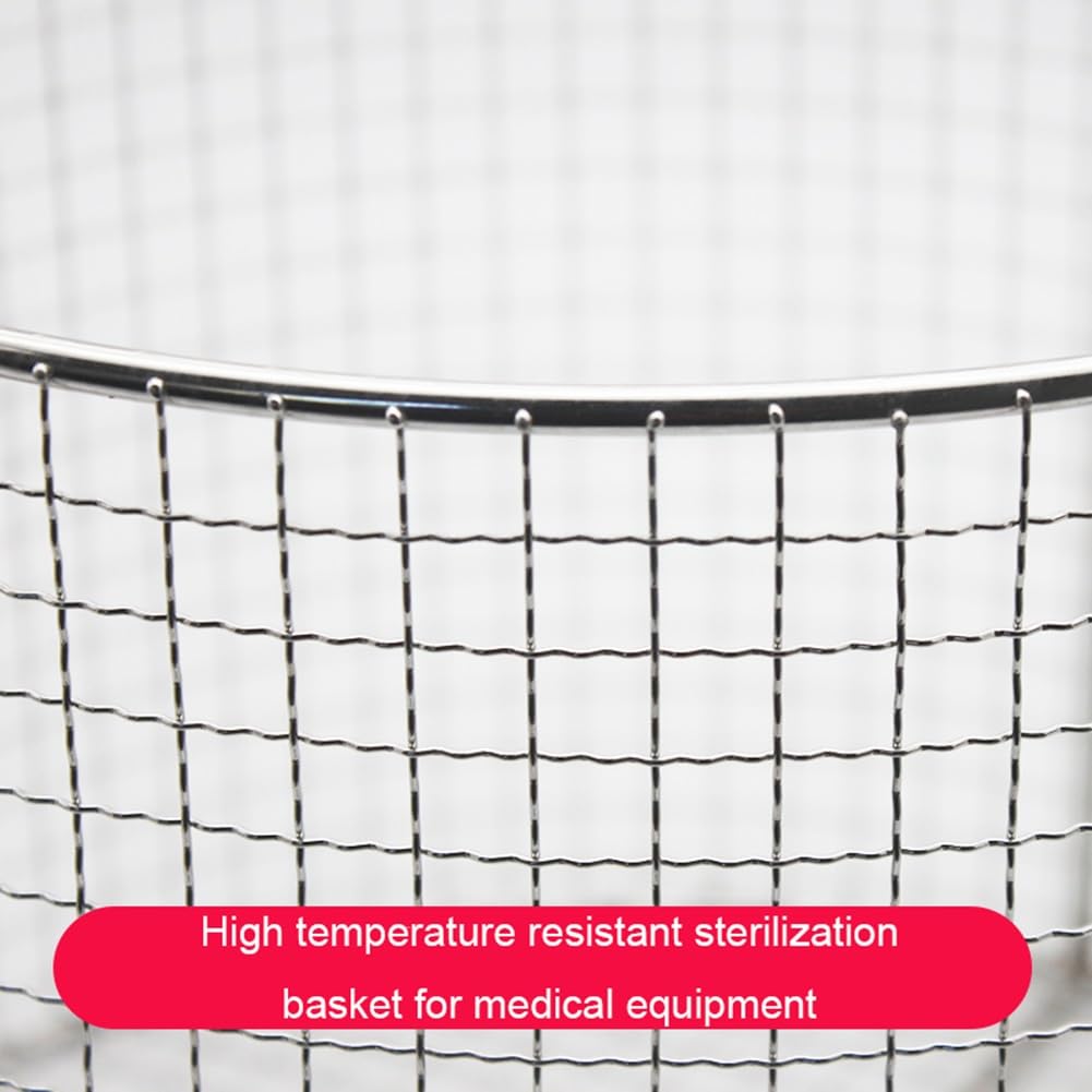 Cestelli per sterilizzazione, cestelli in Rete Perforata in Acciaio Inox 304, cestelli per Lavaggio ad Alta Temperatura per Strumenti Chirurgici, Medici e odontoiatrici.