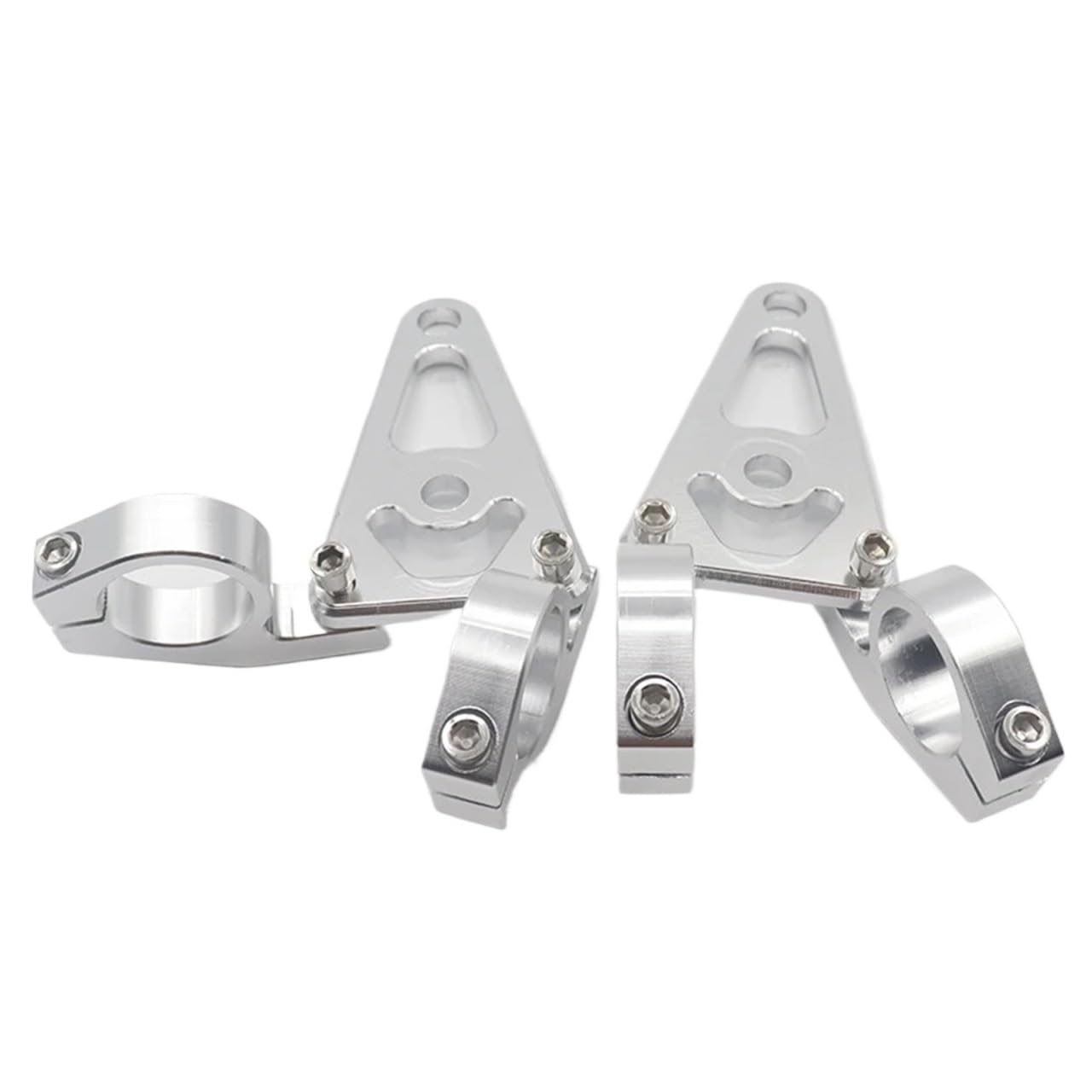 Bracket Light Motorcycle Headlight Mounting Bracket Silver CNC 27mm 30mm 45mm Front Fork Tube Fit for Honda Monkey Parts(45mm)