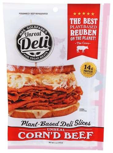 Unreal Deli, Plant Based Deli Slices Cornd Beef, 5 Ounce
