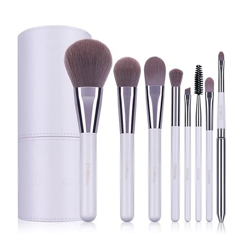 TREXD - Juego de 8 brochas de maquillaje profesionales para maquillaje, brochas de maquillaje en polvo, base de sombra de ojos, herramienta cosmética