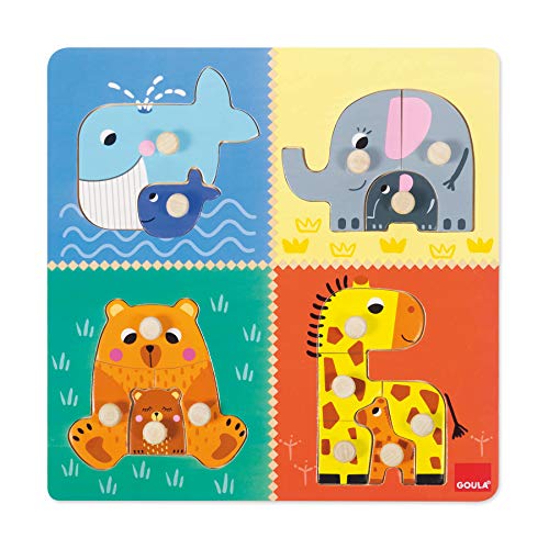 Goula- Puzzle en Bois, 54002, Multi