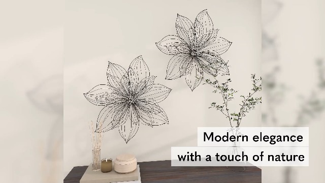 Amazon.com: Deco 79 Metal Floral Home Wall Decor 3D Wire