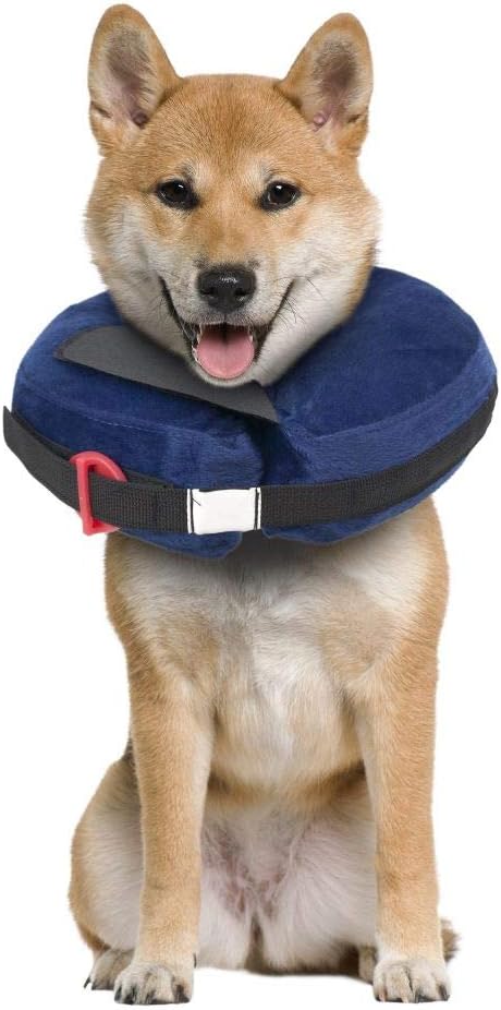 Calm Paws Behavior Support Protective Inflatable Collar Medium w/Dog Calming Disc