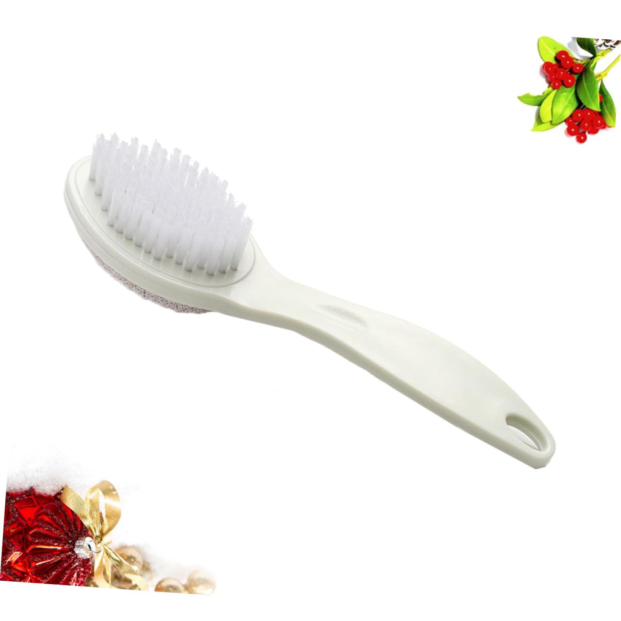 SOESFOUFU Dead Skin Remover for Feet Double-Sided Exfoliating Scrub Bristle Pumice Stone Comfortable Grip Wall Mountable Random