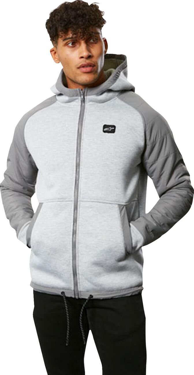 Alpinestars Unisex Grey Heather Fusion Hoodie Hooded Sweatshirt - Adult