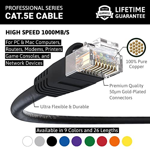 InstallerParts Pack 10 Cable Ethernet CAT5E UTP 10 ft miniatura 2