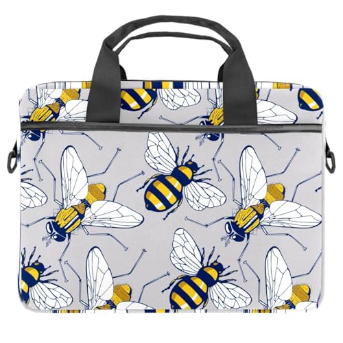 Maletín para laptop de 13 y 14.5 pulgadas funda bandolera Flying Bees multicolor para ordenador