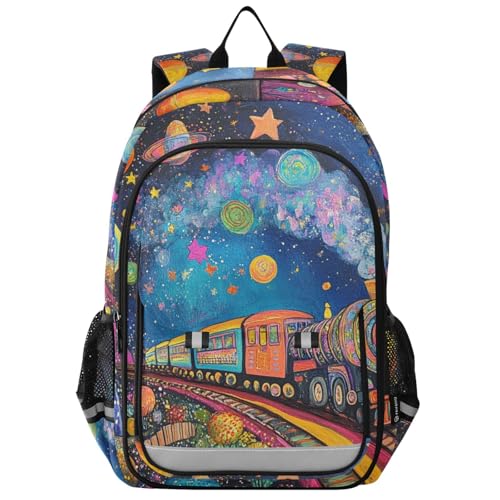 Mochila para niñas y niños de la escuela primaria de 8 a 12 años, modernas, para niños y niñas de 5º grado en varios colores, diseño de planeta de color