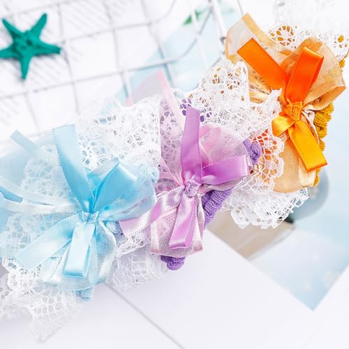 Image of Women Ruffle Socks, Double Layer Lace Butterfly Cute Frilly Girl Princess Cotton Ankle Socks