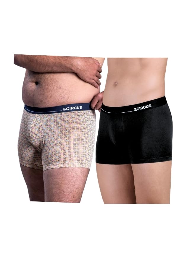 Image of &Circus Men's Puresoft Beechwood Modal Boxer Brief | Ultra Soft Mens Breathable Boxer Briefs Innerwear Men