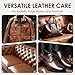 2-in-1 Leather Cleaner and Conditioner, Non-Greasy Leather Couch Cleaner, Leather Shoe Cleaner, Won’t Darken, Safe for Car Interior Seats, Sofa, Shoes, Bags, Jackets & More (1PC)