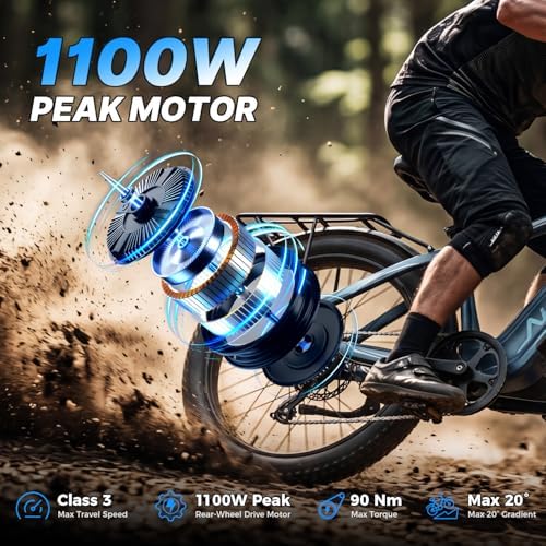 Aipas C1 Max/C2 Max Electric Bike for Adults, 864Wh Removable Battery image 9