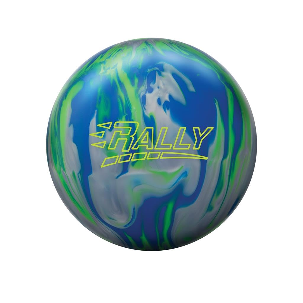 Columbia 300 Professionally Drilled Rally Bowling Ball - Royal Blue/Lime/Silver 16lbs (This Item Includes a Free Bowlerstore Rubber Shammy- Colors Will Vary for The Shammy)