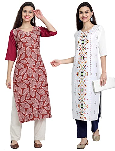 Image of Women's Crepe Regular Kurta