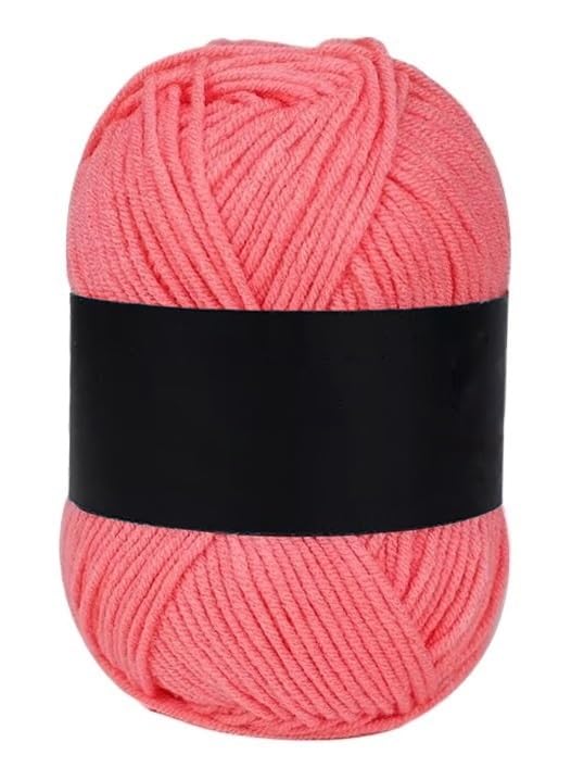 Fil de coton pour crochet anti-dédoublement, fil à tricoter robuste 4 fils