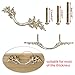 JUXYES Pack of 5 European Style Vintage Cabinet Handles Pulls, Antique Decorative Dresser Drawer Pulls Retro Drawer Pull Handles Knobs for Cupboard Cabinet (Antique Silver)