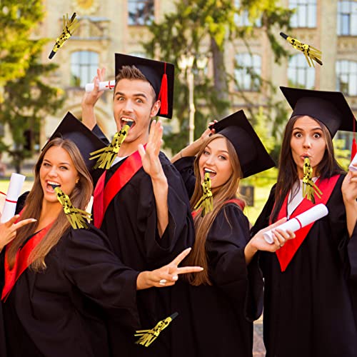 24 STKS Party Noise Makers Gold Noise Makers Party Favors, Graduation Party Noisemakers Glitter Franinged Party Blowers… - Image 6