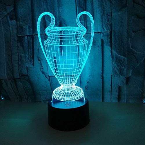 KAPAYONO Lampada da Trofeo di Coppa del Calcio 3D