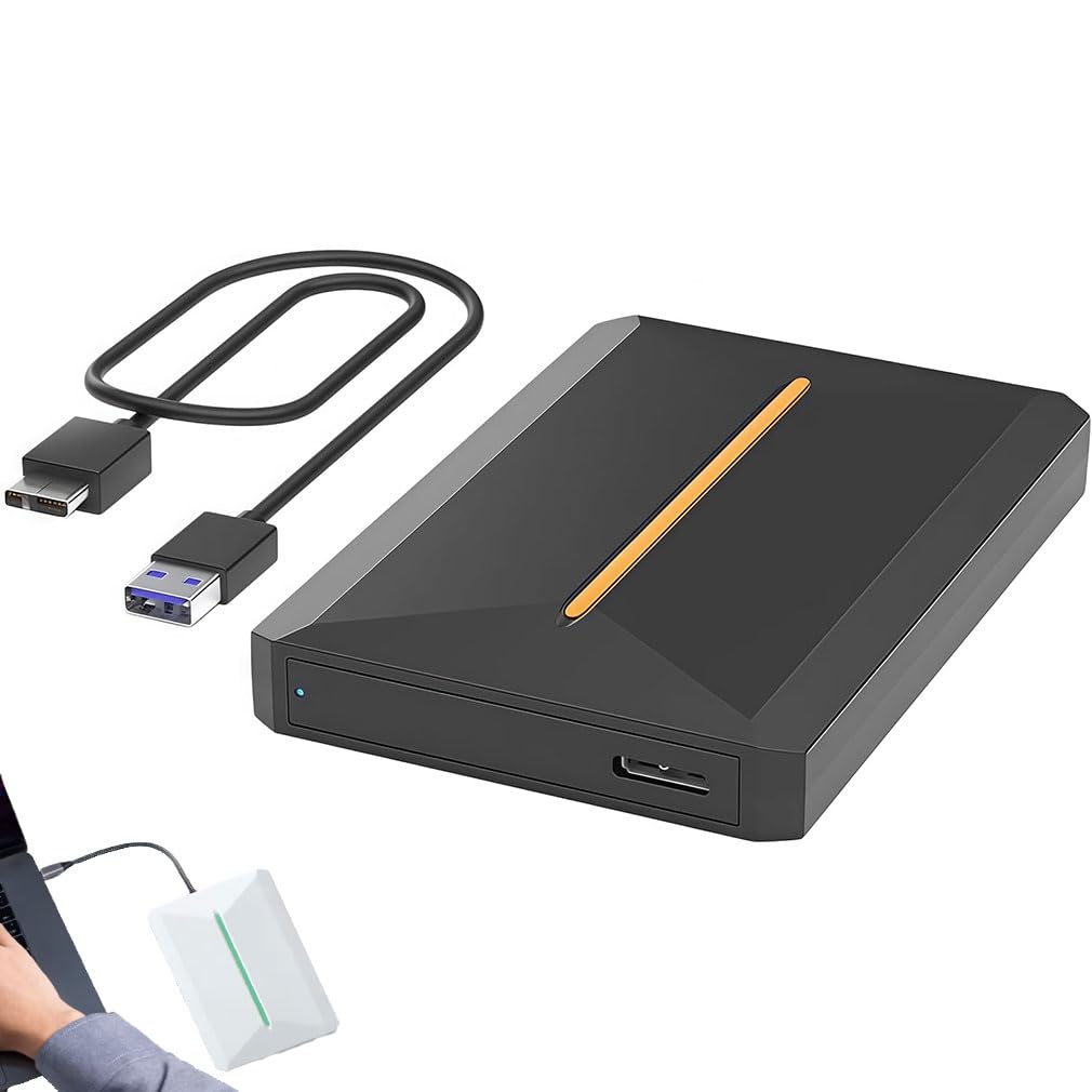 High-Speed Compact External Hard Drive,Disque dur externe 2TB–Disque dur portable USB Typ-C haute vitesse,xtension de Stockage de Sauvegarde de Données Ultra-rapide - Disque Dur (Noir, USB3.0)