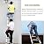 Ladders,Extra Tall Retractable Telescoping Ladder for Roof Top Tent, Multi-Purpose Telesladder with Stabilizer Bar & Wheels/7M/23 Ft