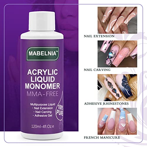 Mabelnia Monomer Acrylic Nail Liquid 4Oz thumb #1