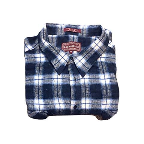 Falcon Bay Big and Tall Soft Beefy Flannel Shirts to 6X Tall and 10X Big in Assorted Plaids (Blue Plaids, 3X Tall) Cover