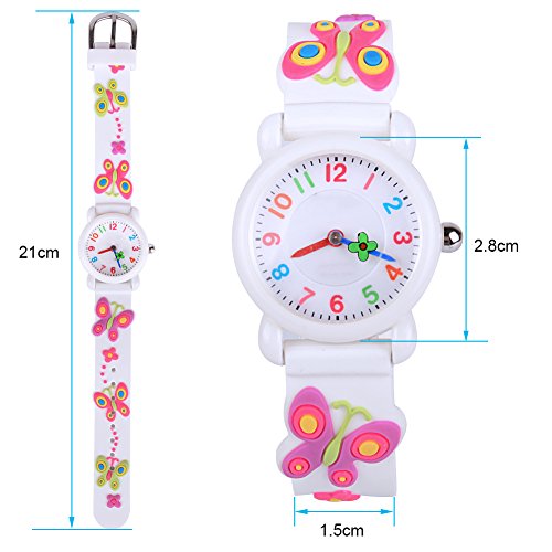 Image of Kids Watches for Boys Girls, 3D Cartoon Wrist Watch for Child Ages 3-8 | Cute Soft Silicone Watchband, Analog Dial, Daily Waterproof Durable, Birthday Christmas Ideal Gift for Little Child