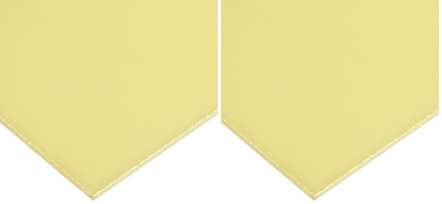 USA Sealing BULK-CS-GFR4-40 G-10/FR-4 Garolite Sheet, 1/32" Height, 12" Width, 12" Length (Pack of 2)