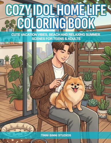 Cozy Idol Home Life Coloring Book: Cute Everyday Moments, Cozy Home Scenes, Relaxing Coloring Book for Teens & Adults (Cozy Idol Coloring Books) image 2