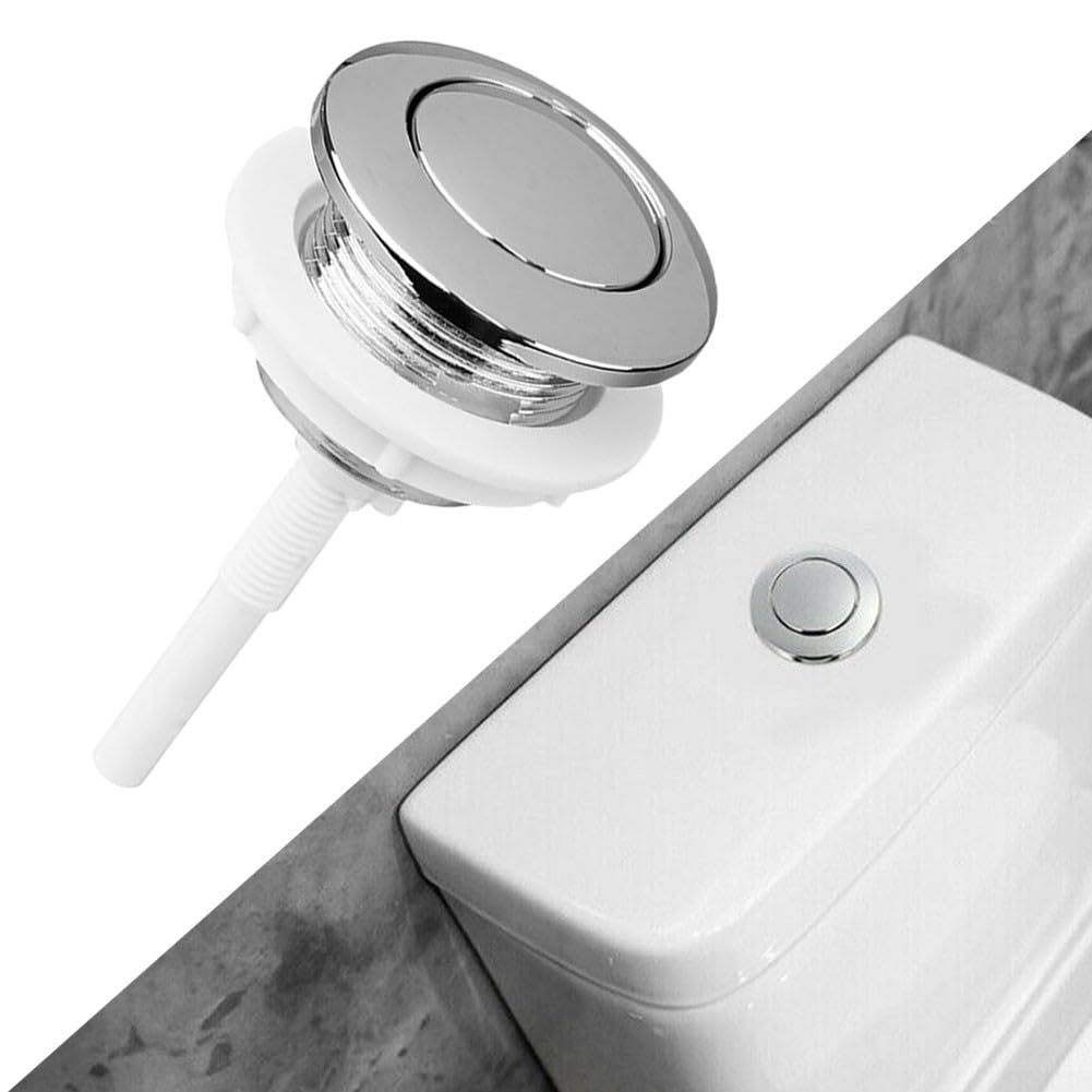 Pulsante per serbatoio WC, 38 mm pulsante per sciacquone singolo, pulsante per serbatoio dell'acqua della toilette, sostituzione del pulsante di scarico del WC