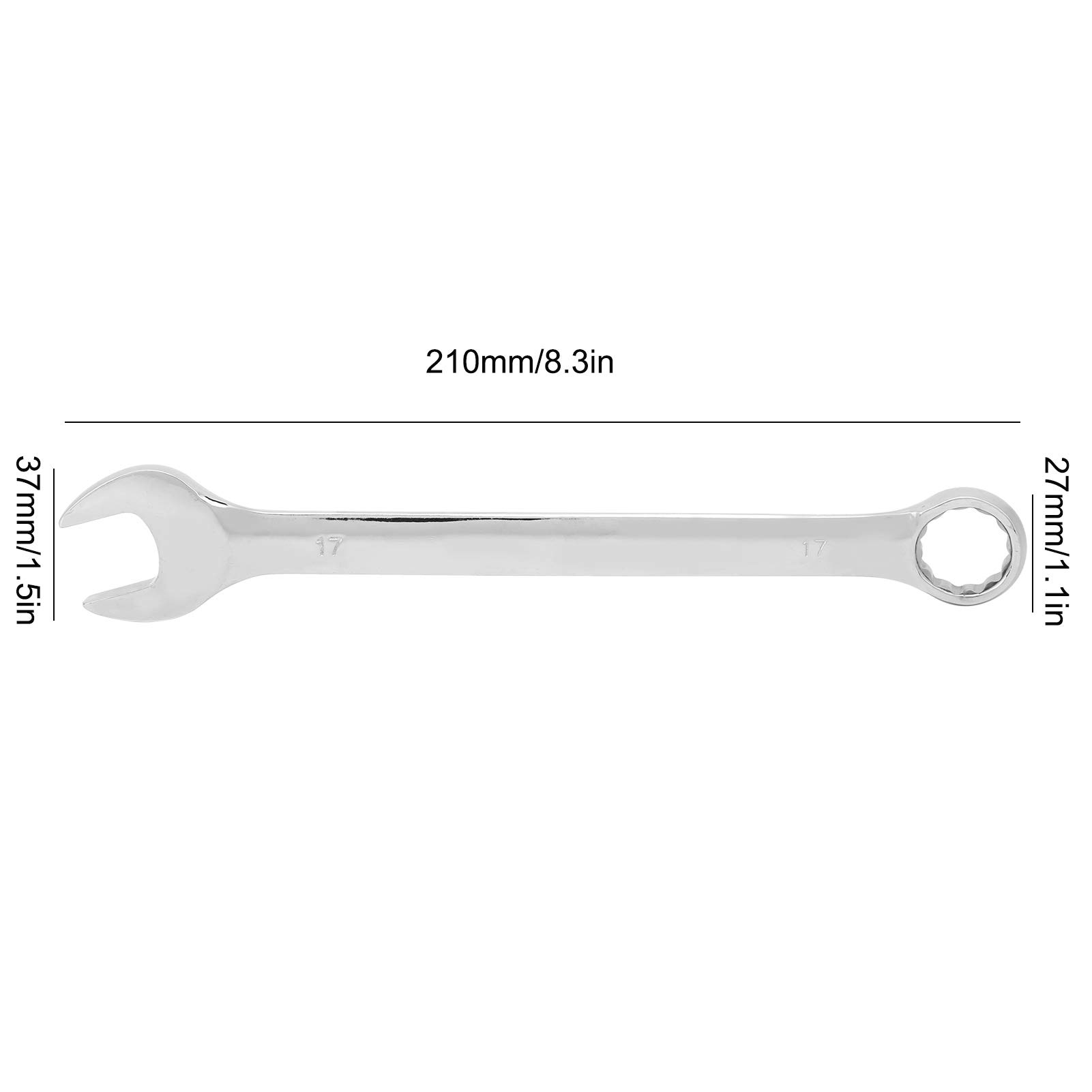 10 Sztuk 17mm Zestaw Kluczy Płasko-oczkowych dla Mechaników Metryczny Klucz z Grzechotką CVS Rura Klucz z Grzechotką