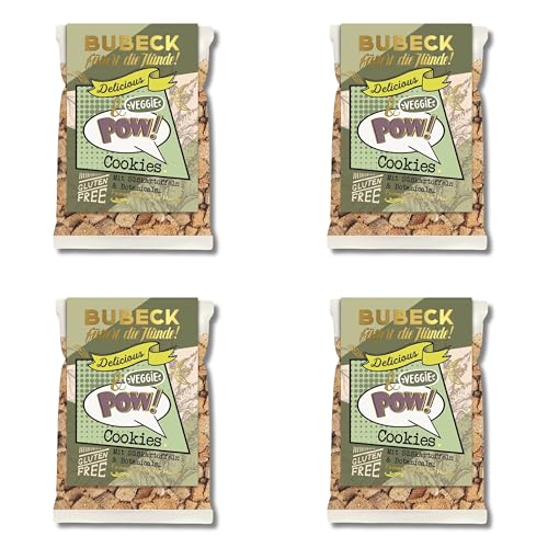 Bubeck 840g VORRATSPACK (4x210g) – Getreidefreie Hundekekse Lamm & Amaranth – Harte Trainingsleckerli ohne Zucker, traditionell gebacken