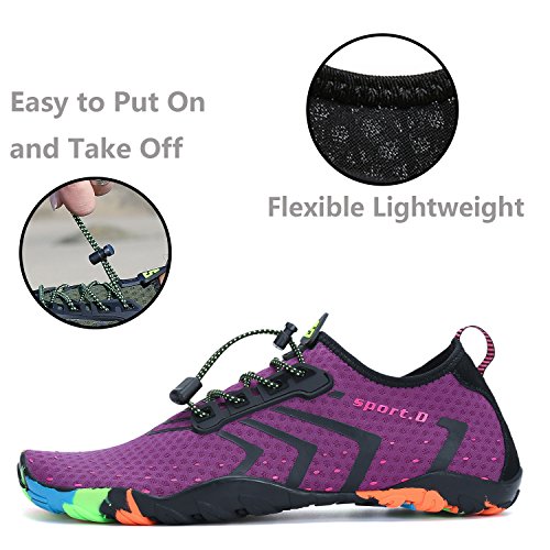 Mens Womens Water Shoes Quick Dry Barefoot Beach Pool Swim Surfing Sailing Walking Jogging Yoga Outdoor Aqua Sports