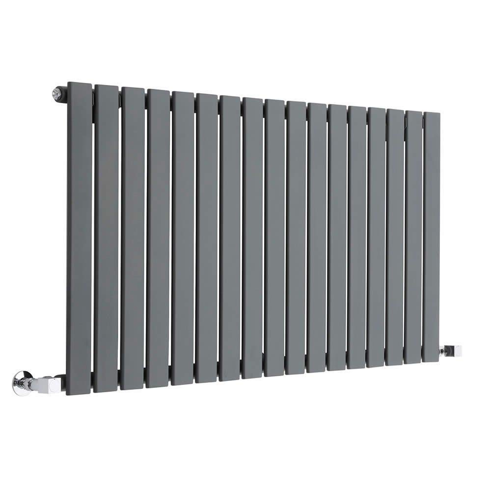 MILANO Anthracite Horizontal Single Flat Panel Radiator 635 x 1190mm
