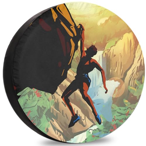 ‌ITINSPACE Gravedad en el Alpinismo Rueda Repuesto para Furgoneta y Remolque - Antióxido, Resistente a la Intemperie - Tapacubos 13 Pulgadas(60-66 cm)