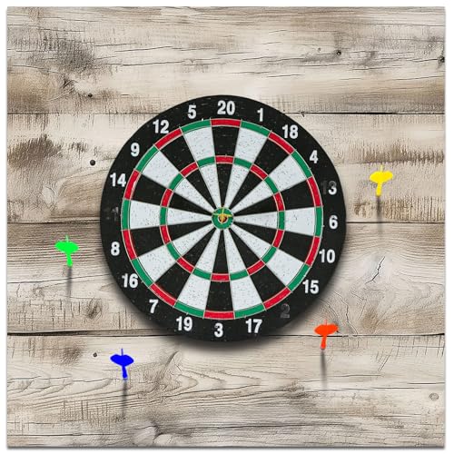 Hahafelt 24 x 24 x 0.5 Inch Felt Wood Grain Dart Board Wall Protectors Square Dart Board Backing Tiles Dartboard Backboard Cork Backboards Alternative (Light Grain Light Brown)