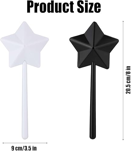 Miniatura 2 de 2 saleros y pimenteros, varitas mágicas, dúo de condimentos de sal, especias, estrellas, palillo recargable en forma de pentagrama con agujeros para