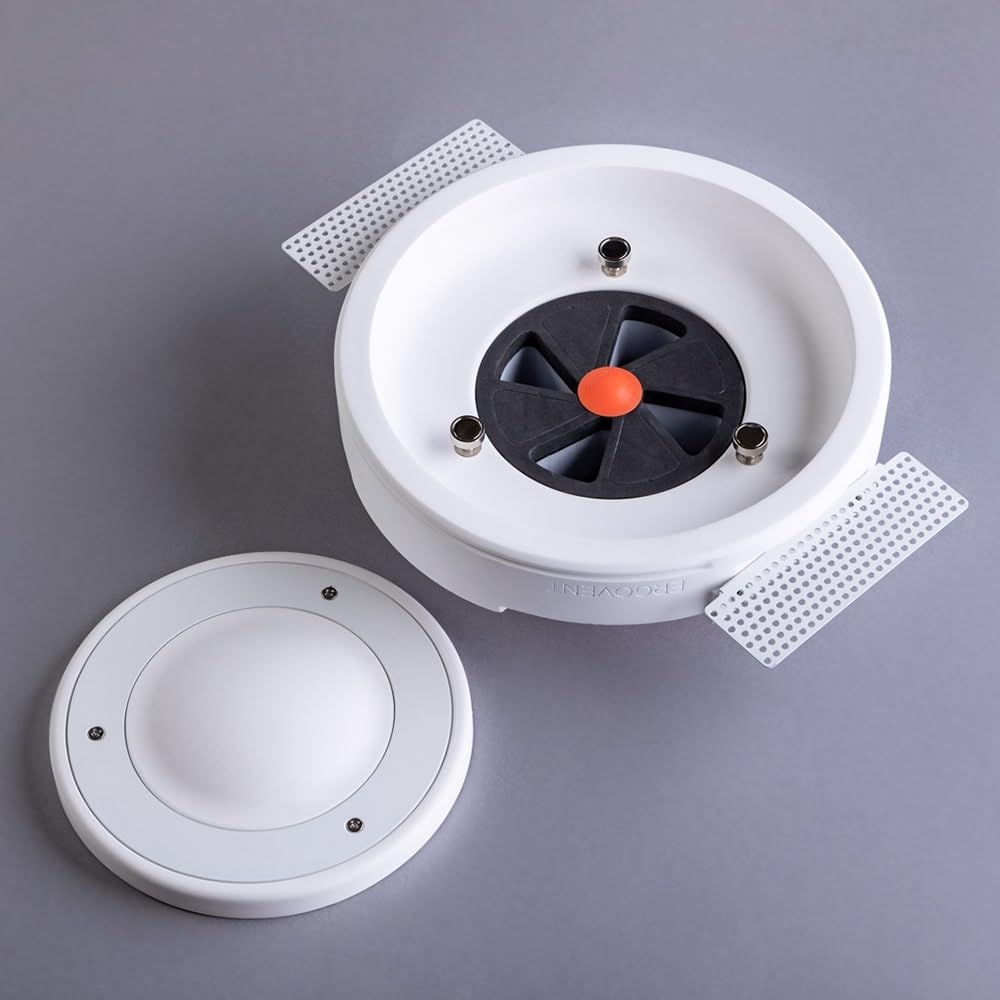 RONDO-125 - Válvula de Aire sin Marco, Rejilla Ventilacion Redonda 125 mm, Difusor de Aire Acondicionado Gorra