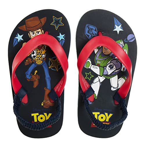 Image of Disney Girls Boys Character Flip Flops Sandals Kids Water Shoes - Minnie Mickey Moana Toy Story Frozen Cars Encanto Princess Thong Beach Slides Slip On Quick Dry (Toddler-Little Kid)