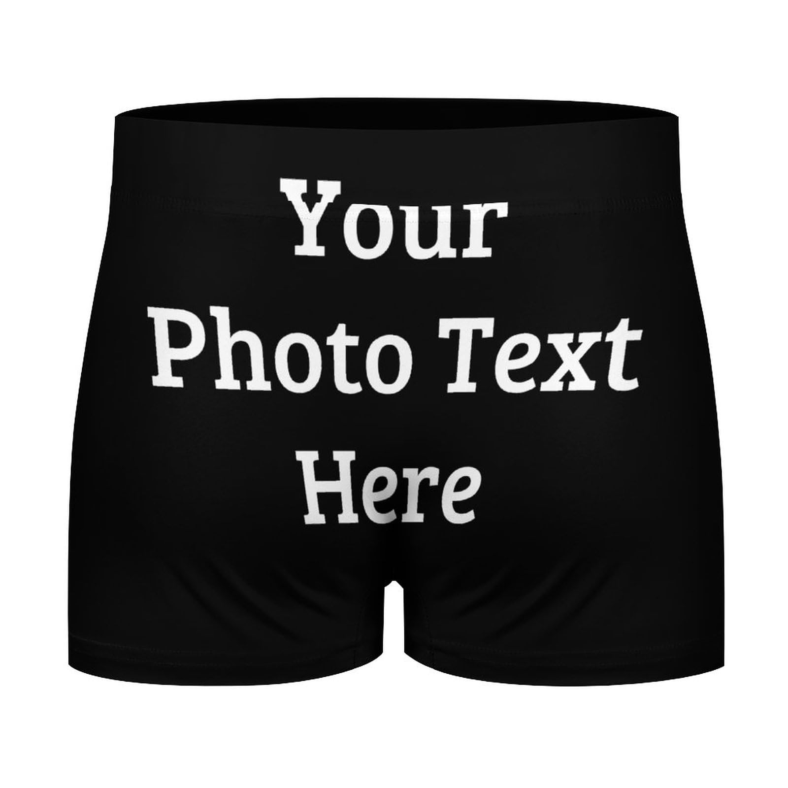 WAFICAC Personalised Boxers Briefs Custom Underwear with Your photo Text Briefs Funny Boxer Shorts Underpants Briefs Custom Gifts for Men Husband Father Boyfriend