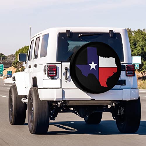 Image of Texas Flag Spare Tire Cover Wheel Tire Cover Fit Trailer, RV, SUV and Many Vehicle 13inch
