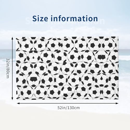 Serviette de bain microfibre football pour un séchage ultra doux - 4