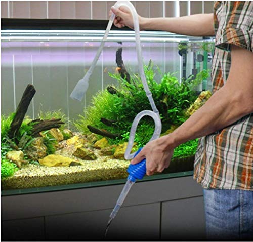 TED Tabbies Aquarium Fish Tank Siphon Vacuum Water Pump Gravel Cleaner (White) (1.7 Meter) 3