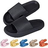 Badeschlappen Herren Anlass: Dusch-& Badeschuhe Hausschuhe Slides Flip Flops Sommer mit Massage is Geeignet für Spaziergänge, Reisen, Einkaufen, Zuhause und so weiter.