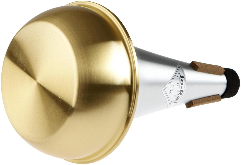 Jo-Ral Straight-Dämpfer/Spitzdämpfer/Mute für Posaune (Aluminium/Messingboden)